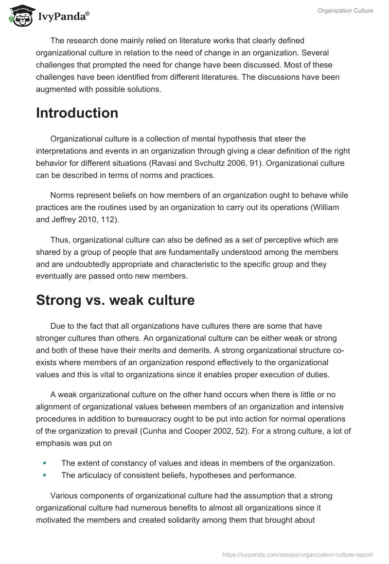 Organization Culture. Page 2