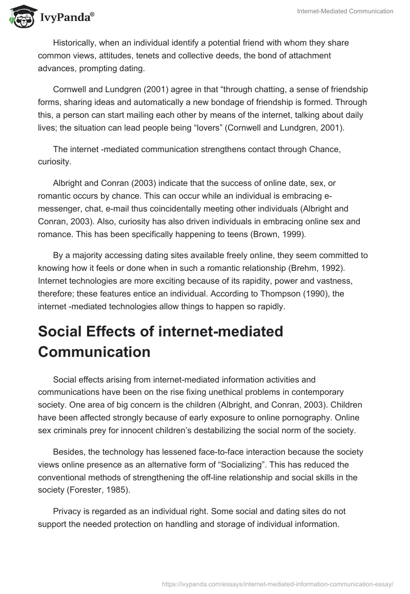 Internet-Mediated Communication. Page 3