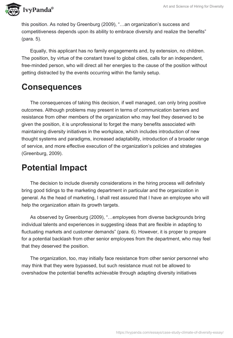Art and Science of Hiring for Diversity. Page 2