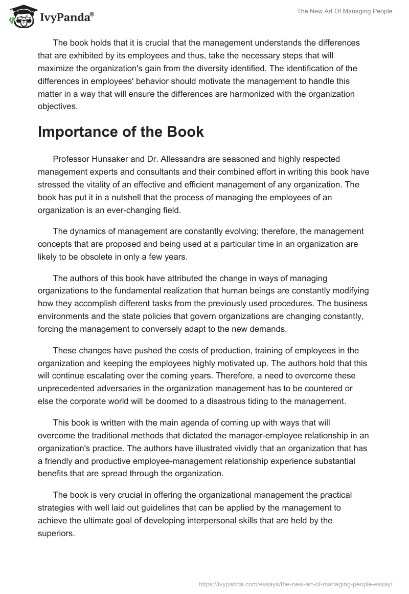 The New Art Of Managing People. Page 4