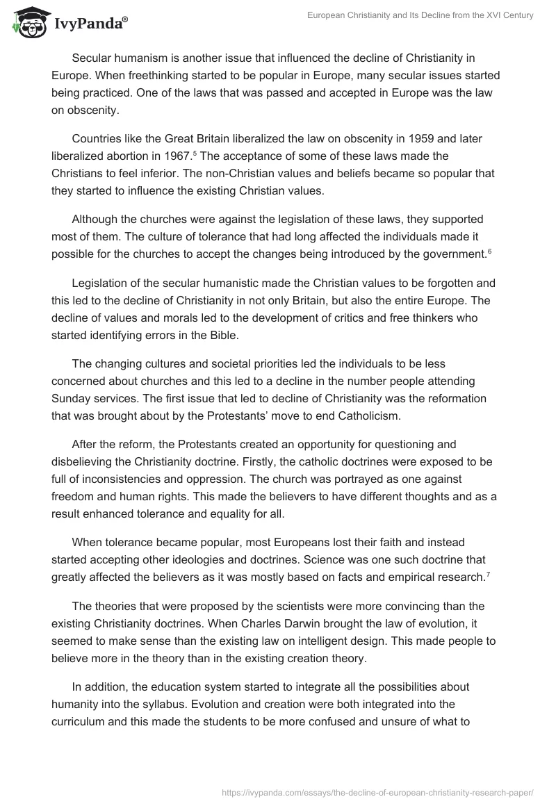 European Christianity and Its Decline From the XVI Century. Page 3