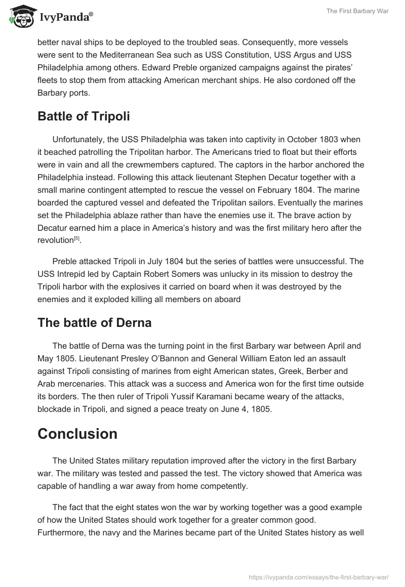 The First Barbary War. Page 3