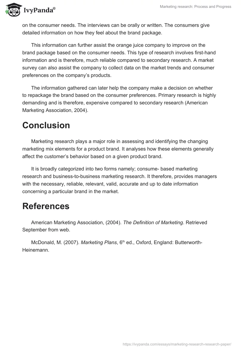 Marketing research: Process and Progress. Page 3