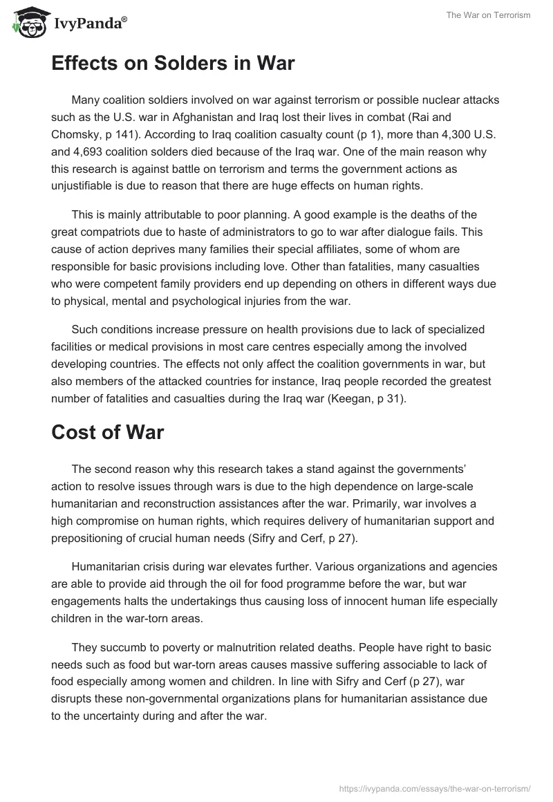 The War on Terrorism. Page 2