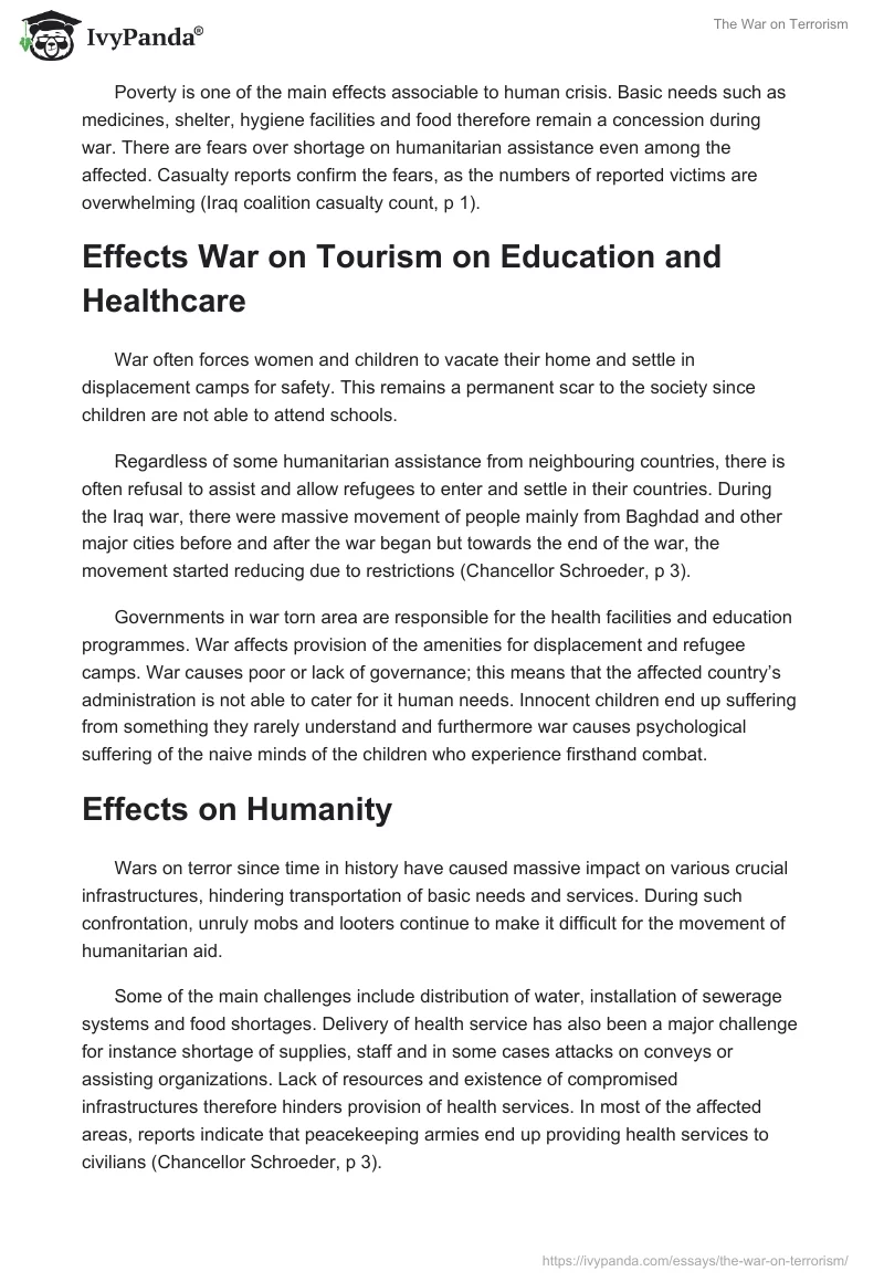 The War on Terrorism. Page 3