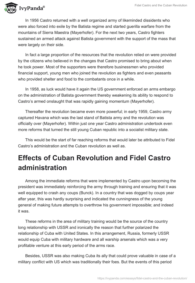 Fidel Castro and the Cuban Revolution. Page 3