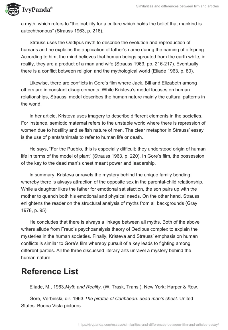 Similarities and Differences Between Film and Articles. Page 3