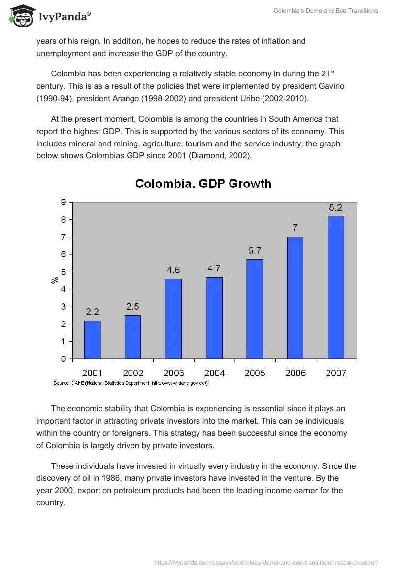 Colombia's Demo and Eco Transitions. Page 5
