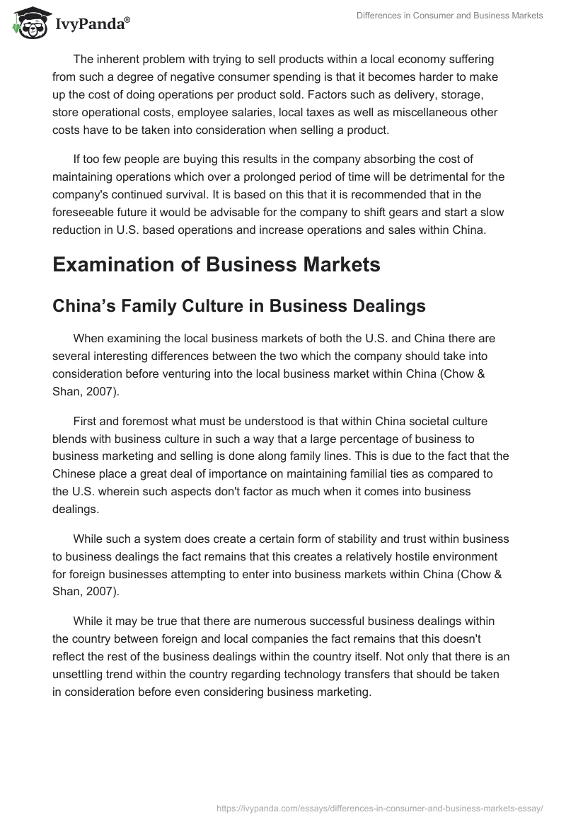Differences in Consumer and Business Markets. Page 3