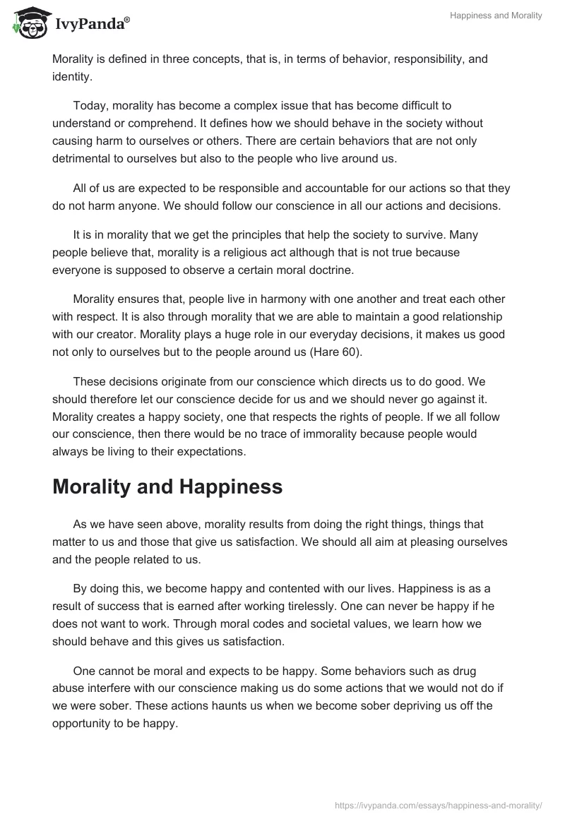 Happiness and Morality. Page 3