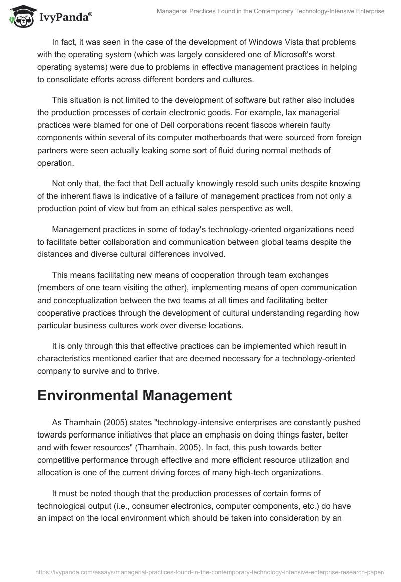 Managerial Practices Found in the Contemporary Technology-Intensive Enterprise. Page 2