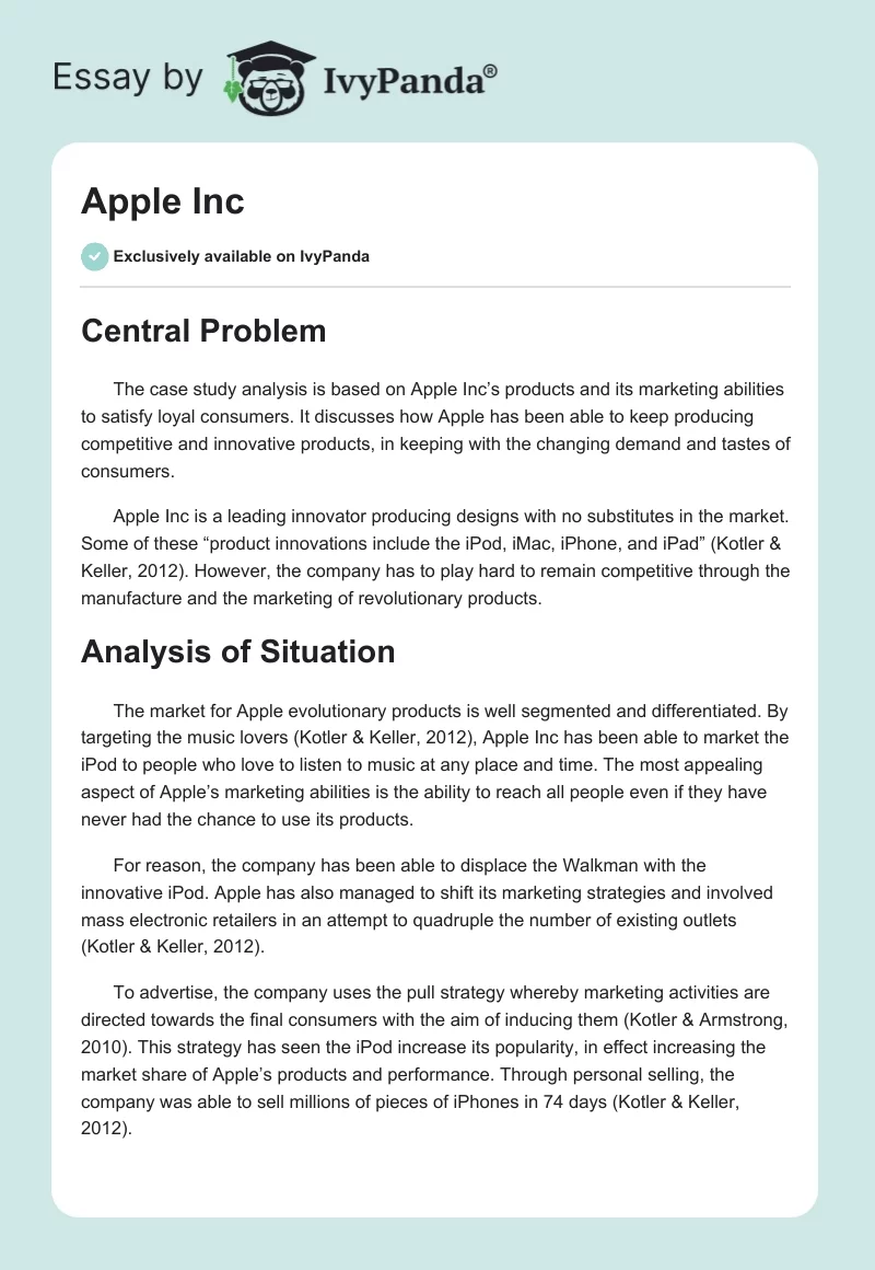 Apple Inc.. Page 1