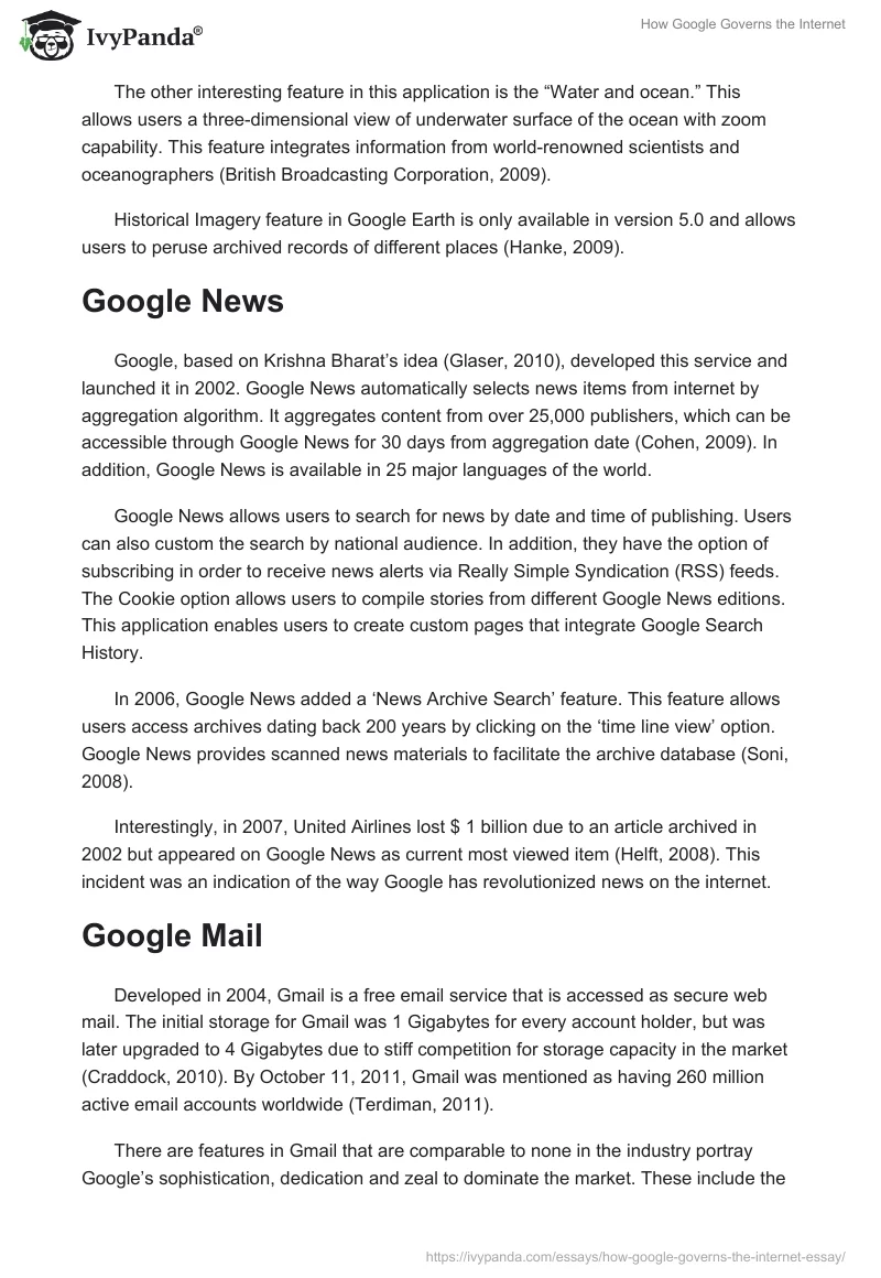 How Google Governs the Internet. Page 5