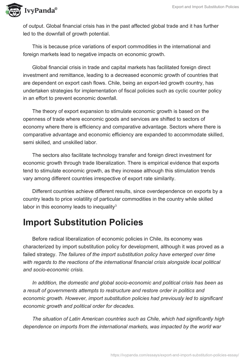 Export and Import Substitution Policies. Page 2
