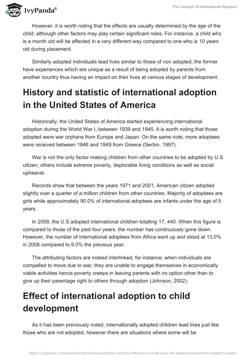 The Concept of International Adoption. Page 2