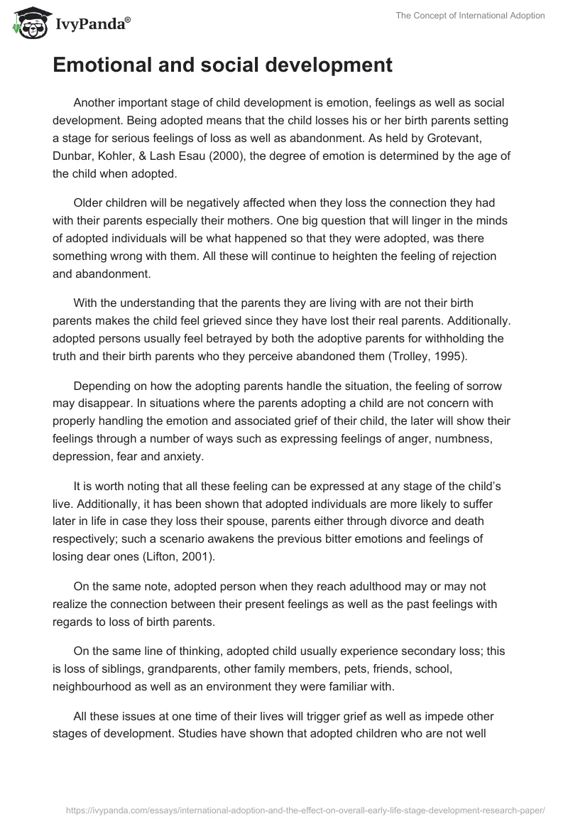 The Concept of International Adoption. Page 4