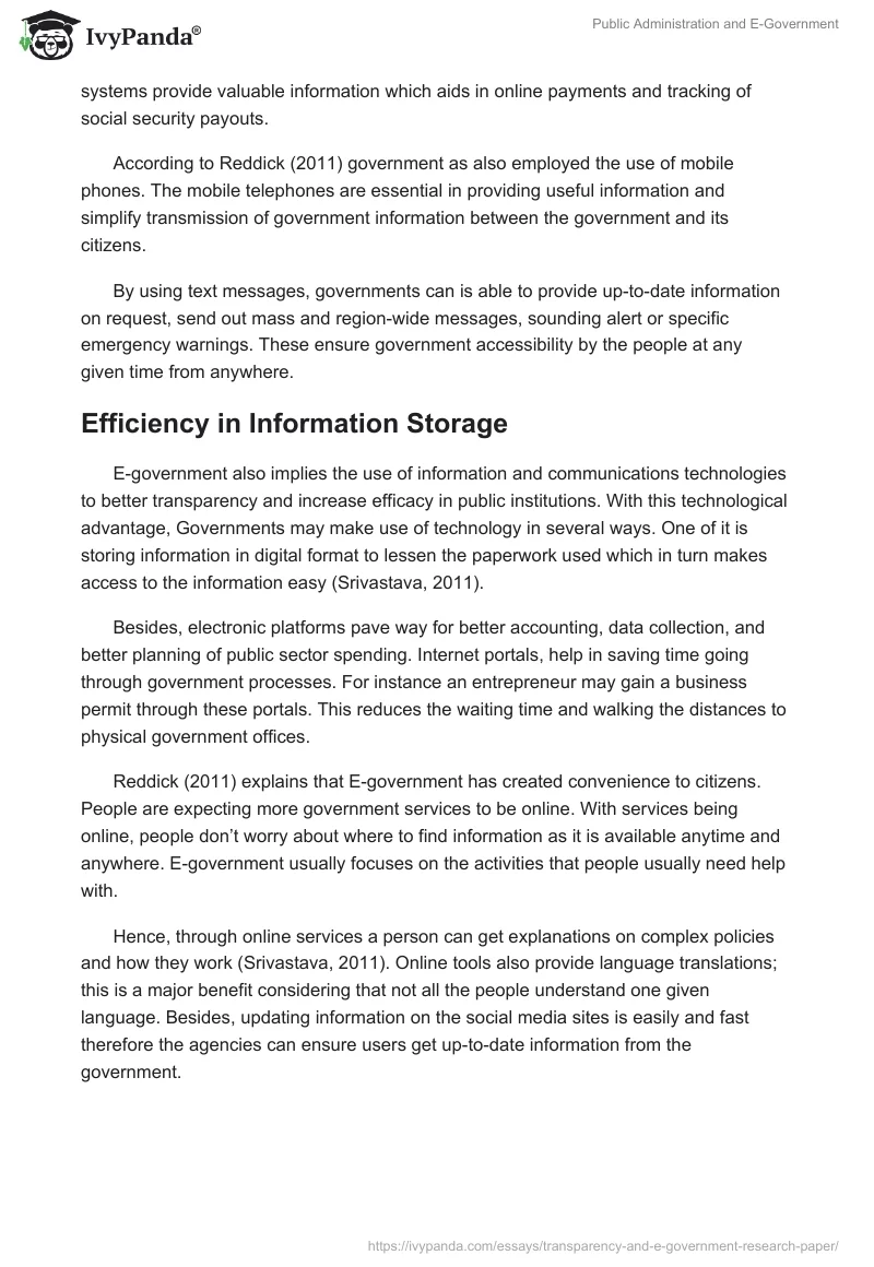 Public Administration and E-Government. Page 3