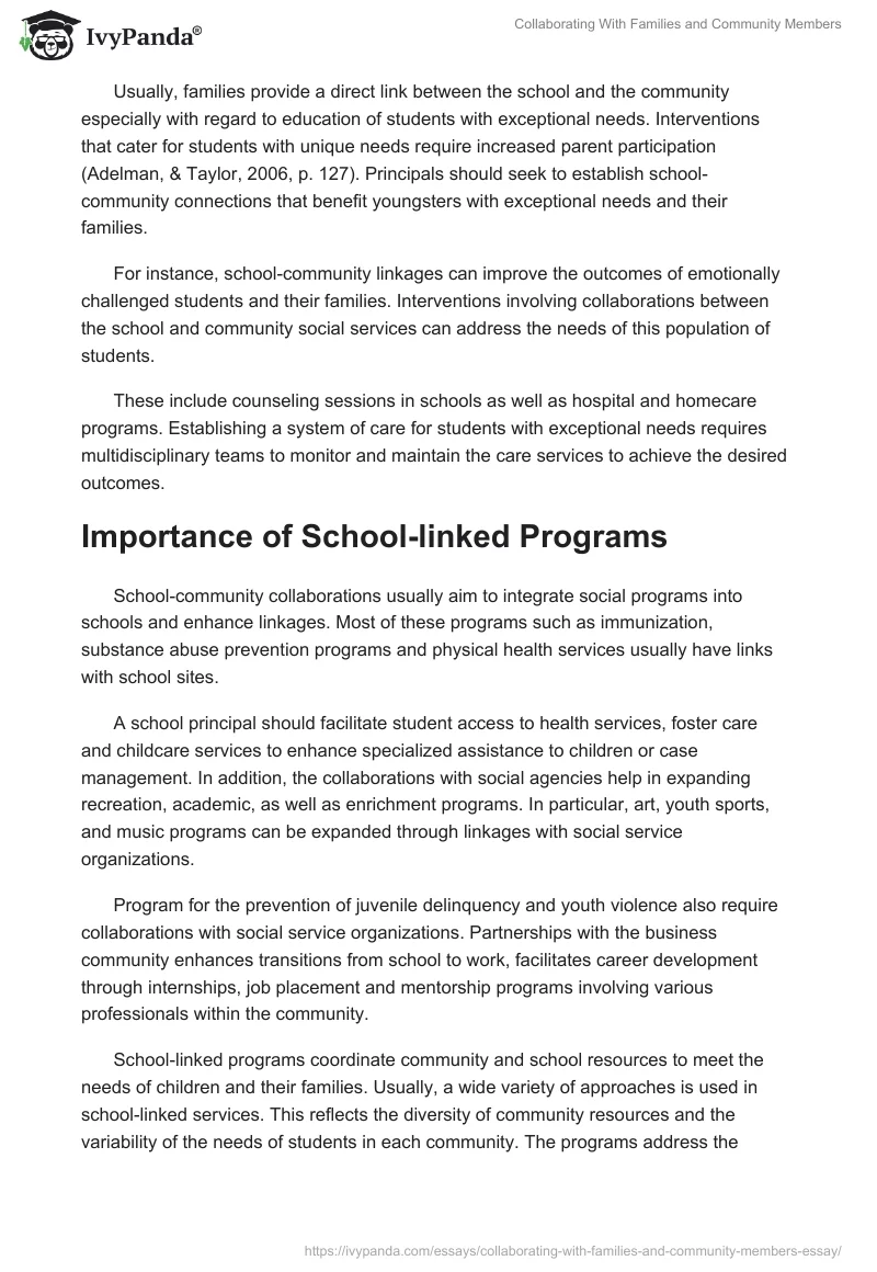 Collaborating With Families and Community Members. Page 3
