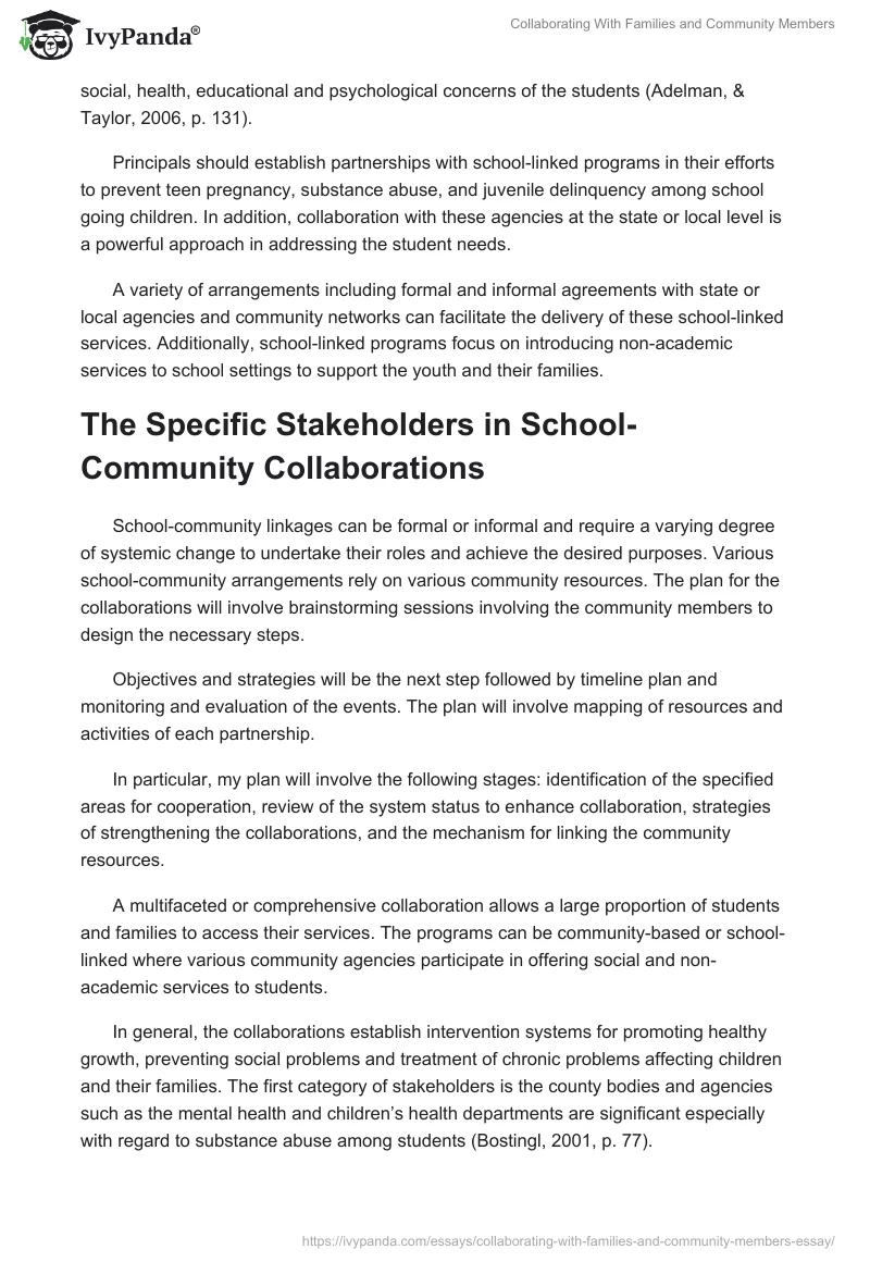 Collaborating With Families and Community Members. Page 4