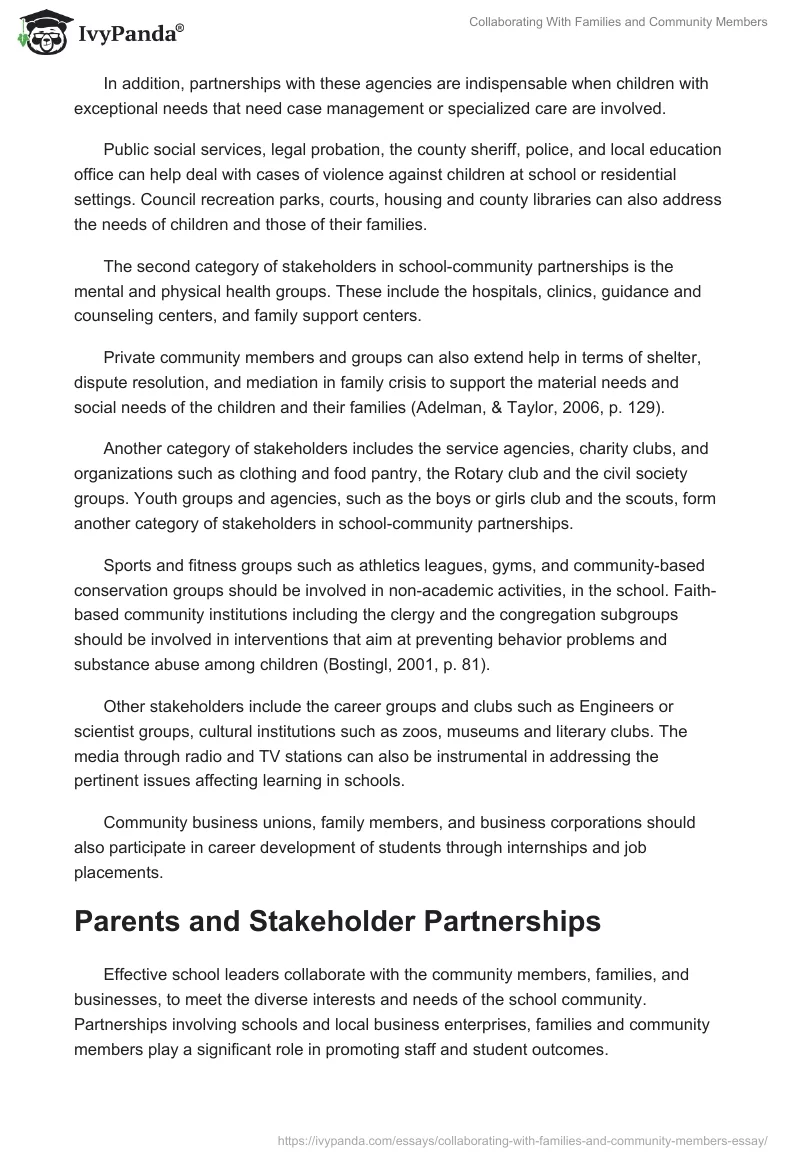 Collaborating With Families and Community Members. Page 5