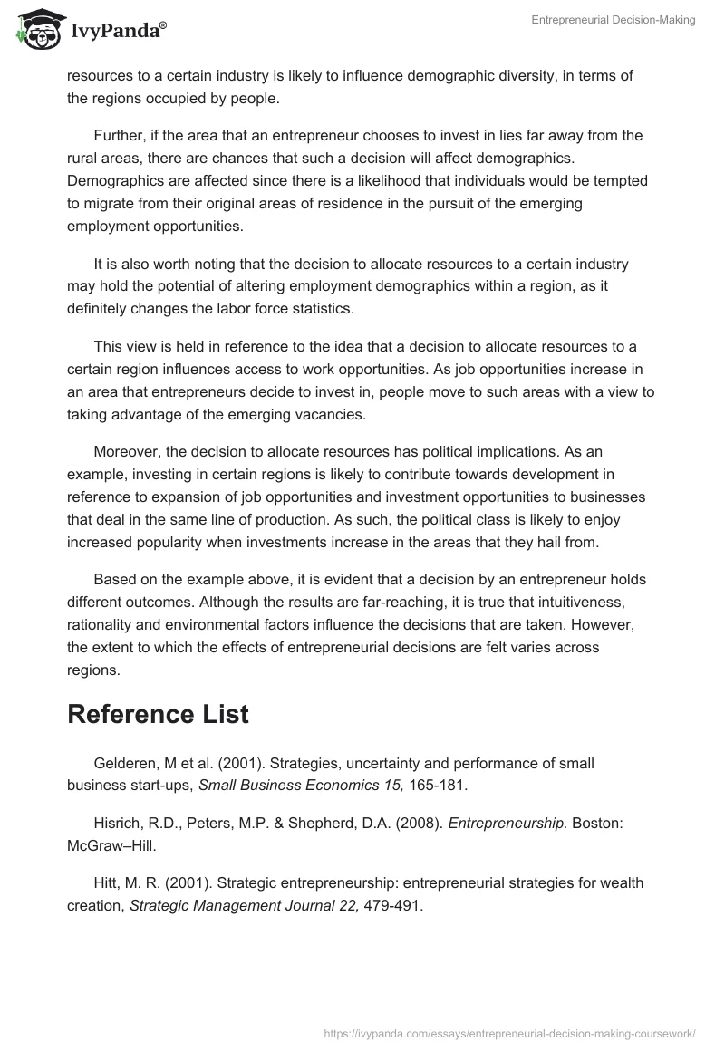 Entrepreneurial Decision-Making. Page 2