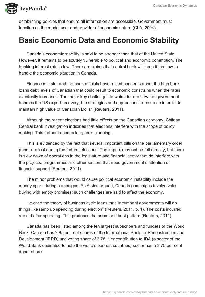 Canadian Economic Dynamics. Page 3