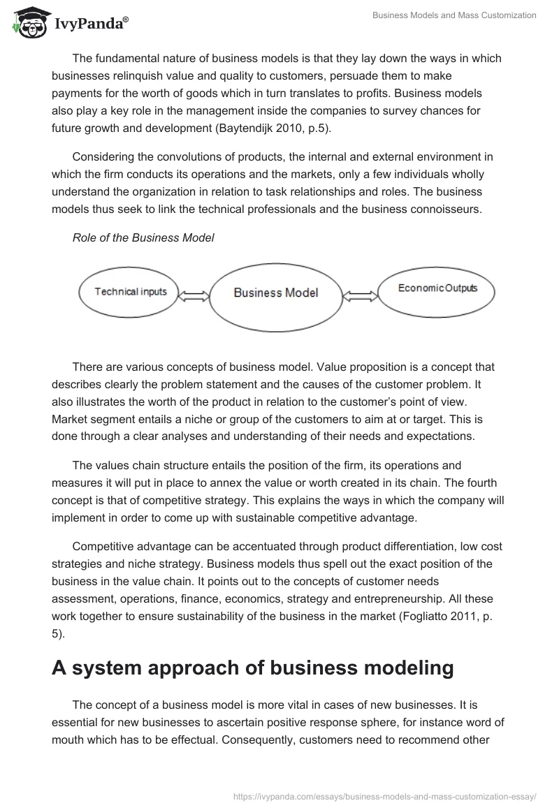 Business Models and Mass Customization. Page 3