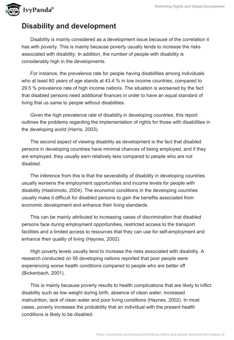 Rethinking Rights and Global Development. Page 4
