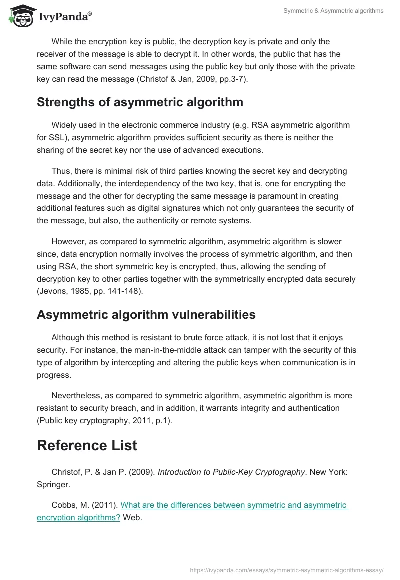 Symmetric & Asymmetric algorithms. Page 3