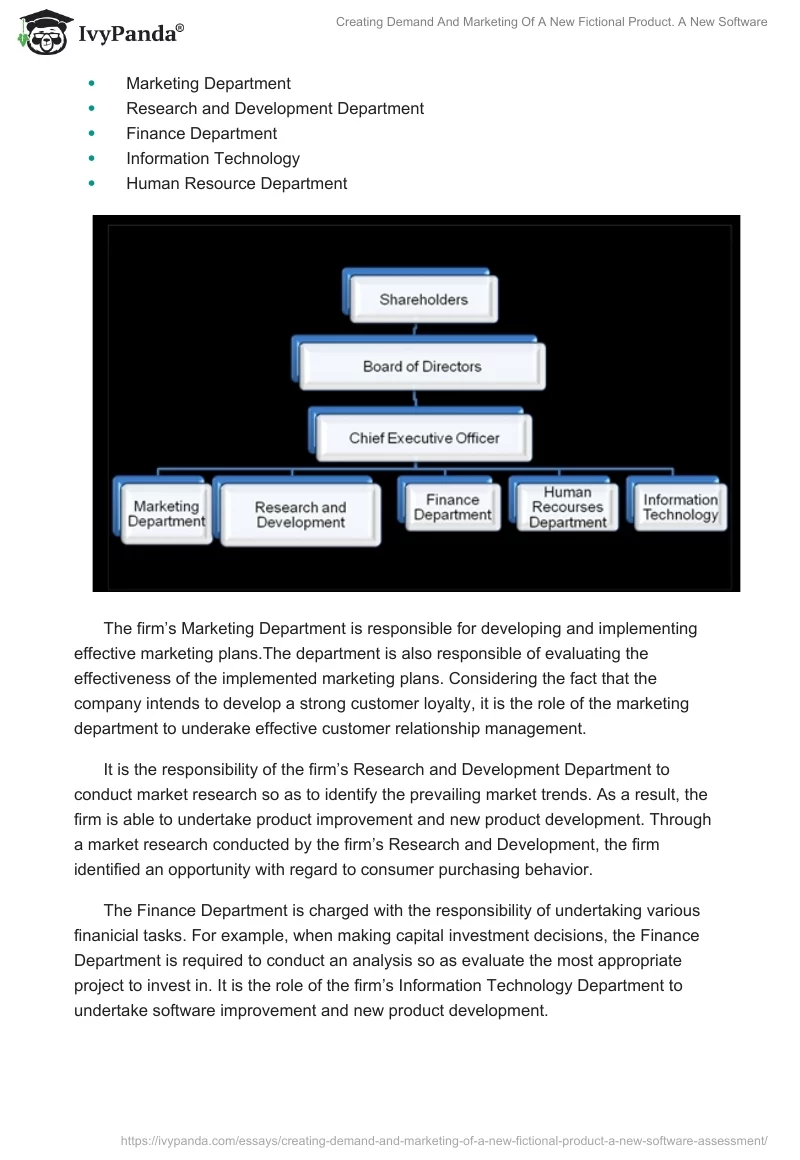 Creating Demand And Marketing Of A New Fictional Product. A New Software. Page 5