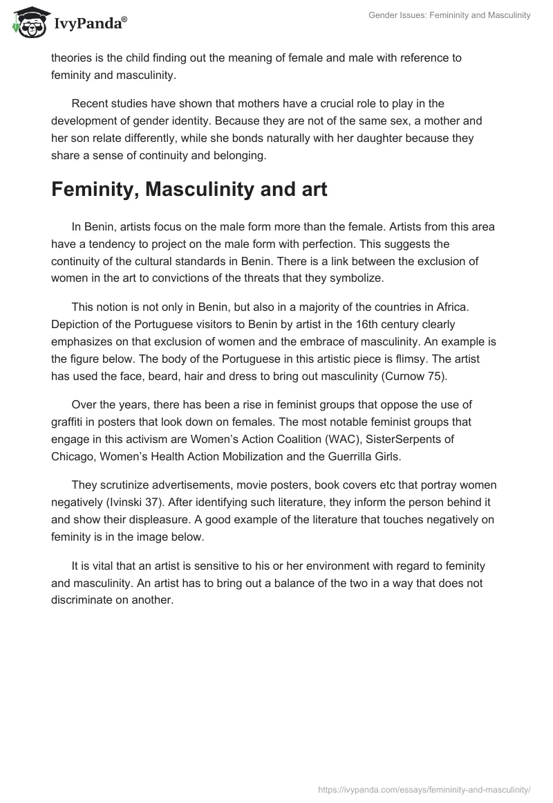 Gender Issues: Femininity and Masculinity. Page 2