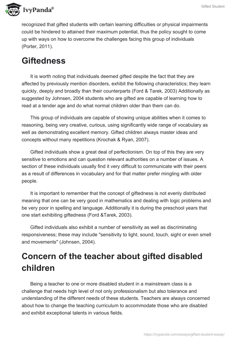Gifted Student. Page 4