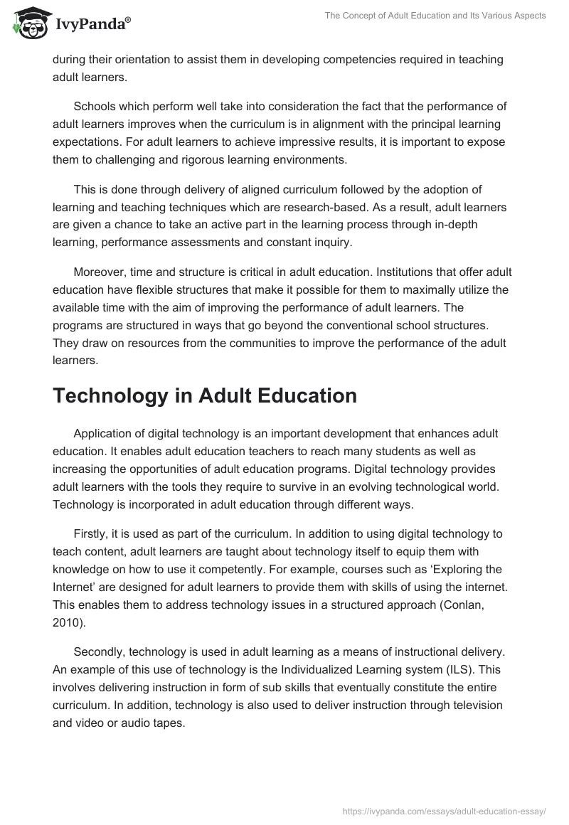 The Concept of Adult Education and Its Various Aspects. Page 5