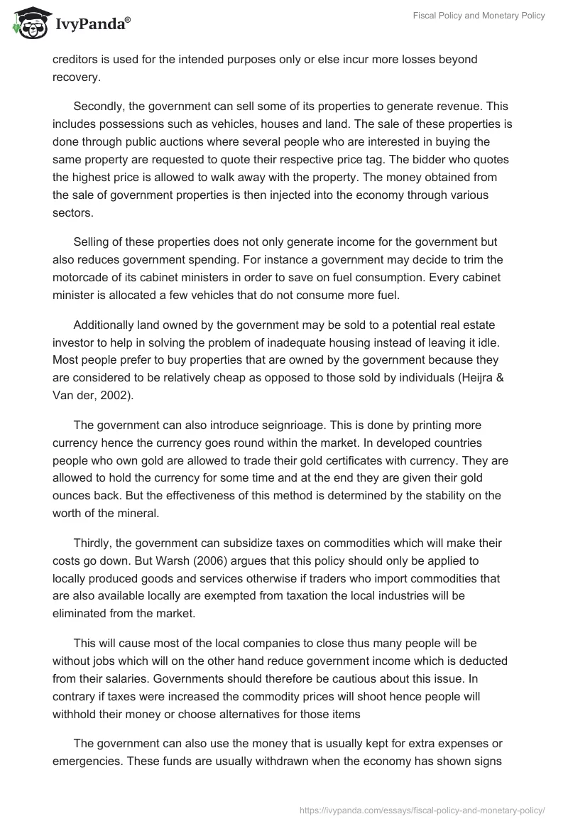 Fiscal Policy and Monetary Policy. Page 2