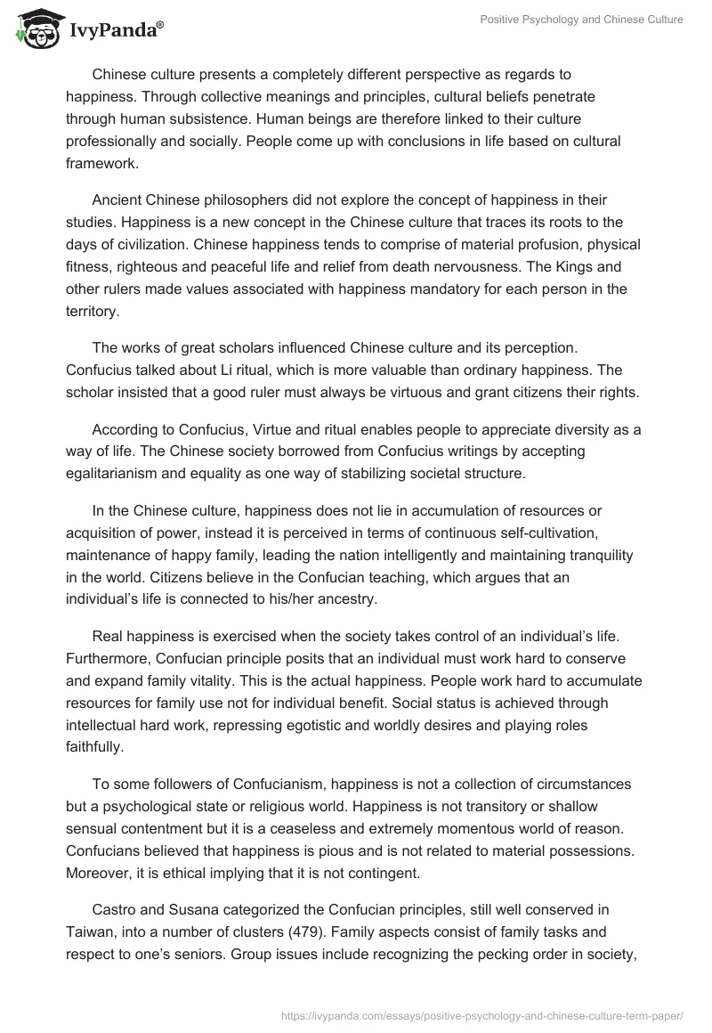 Positive Psychology and Chinese Culture. Page 2