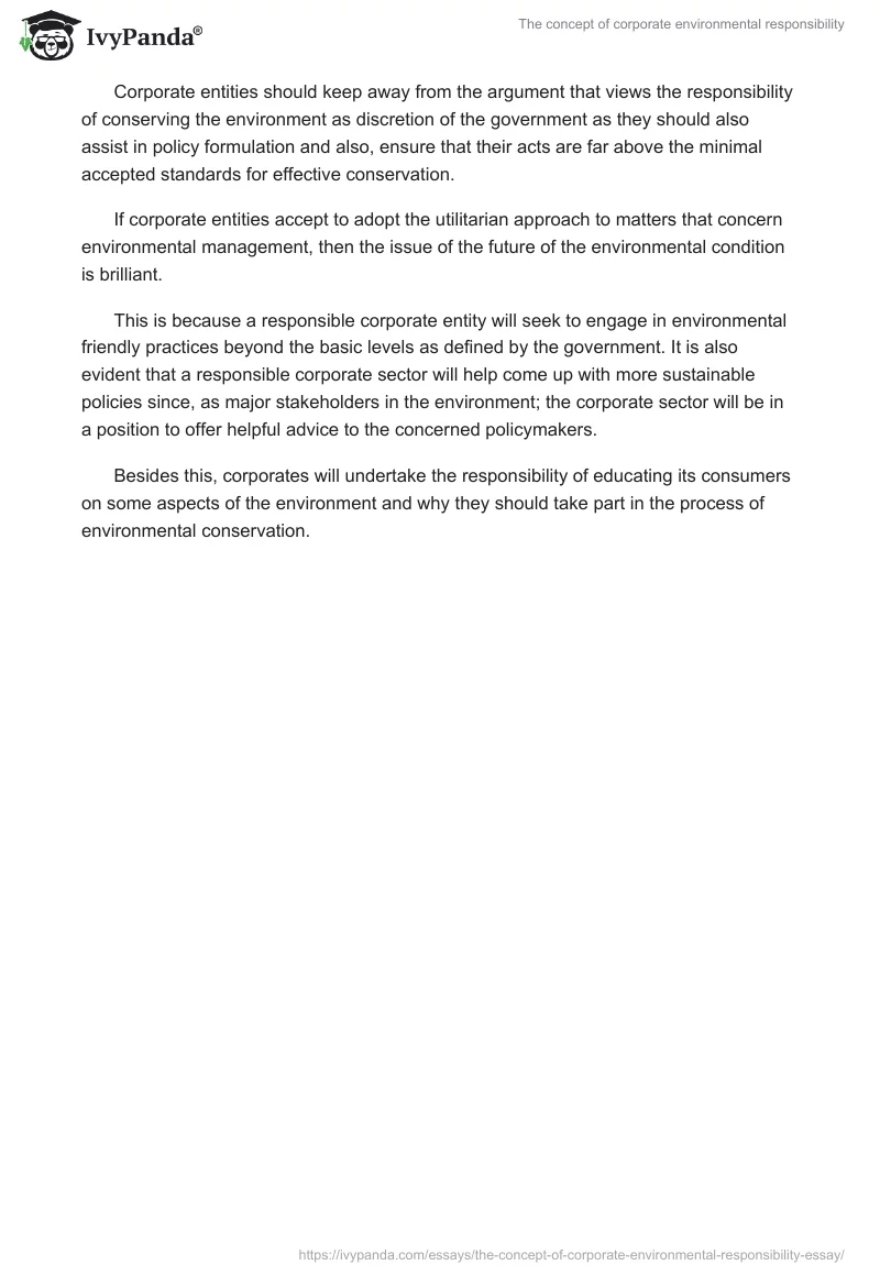 The Concept of Corporate Environmental Responsibility. Page 3