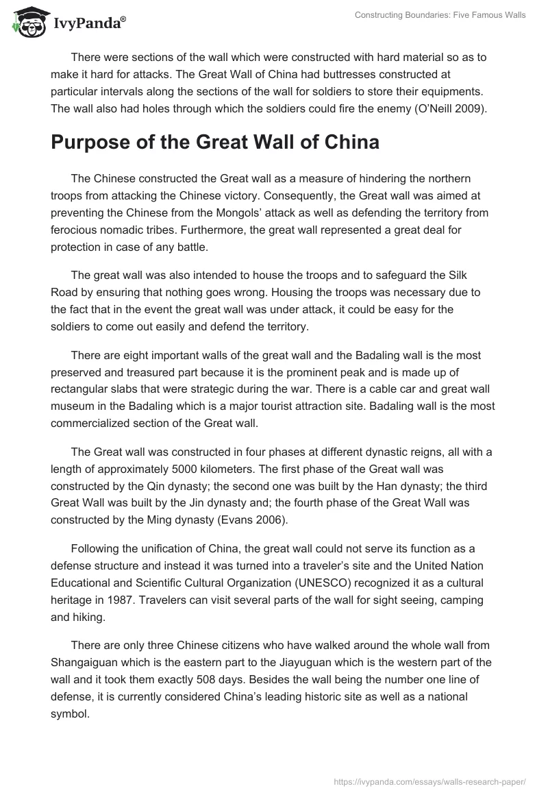 Constructing Boundaries: Five Famous Walls. Page 4