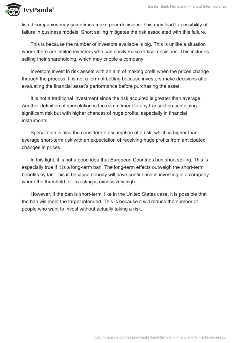 Banks, Bank Firms and Financial Intermediaries. Page 5