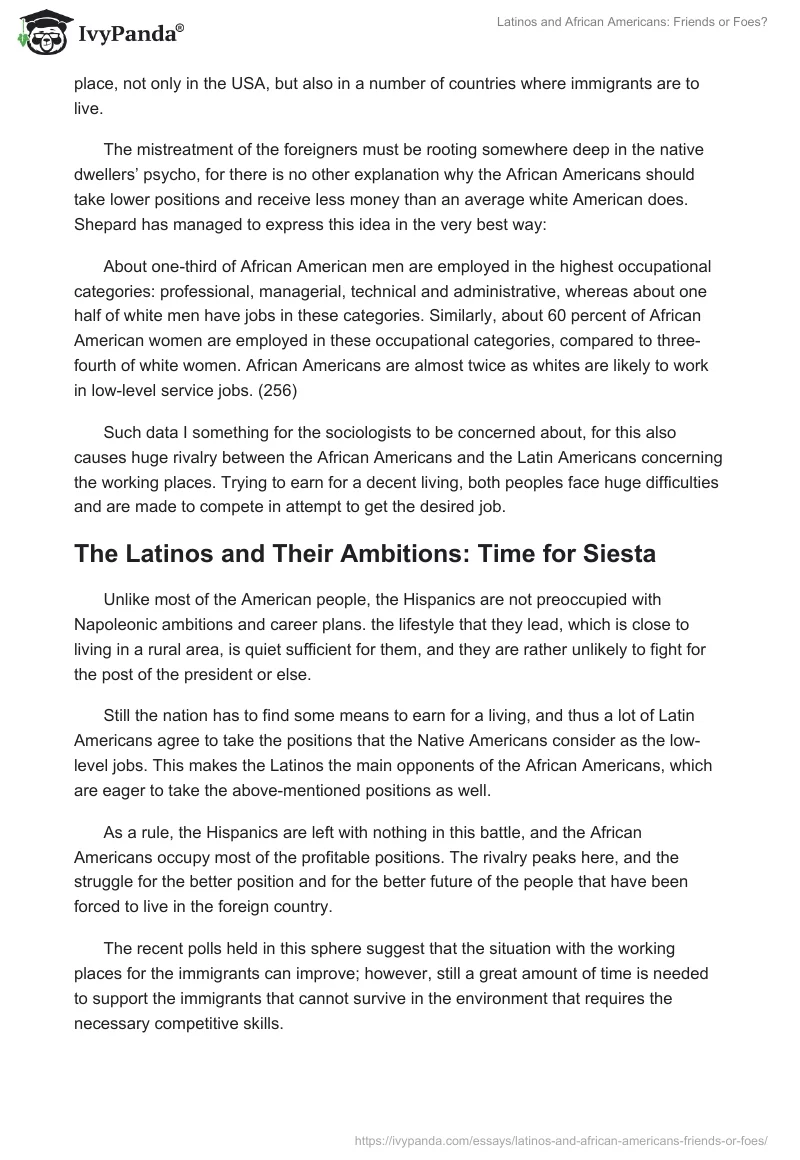 Latinos and African Americans: Friends or Foes?. Page 4