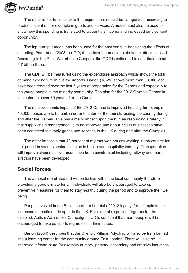 Olympic Delivery Authority (ODA) sustainable development. Page 5