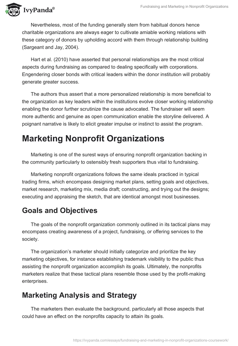 Fundraising and Marketing in Nonprofit Organizations. Page 3