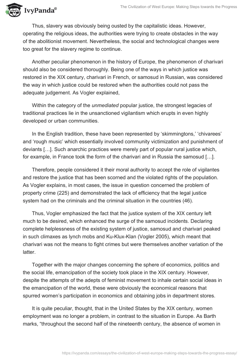 The Civilization of West Europe: Making Steps Towards the Progress. Page 4
