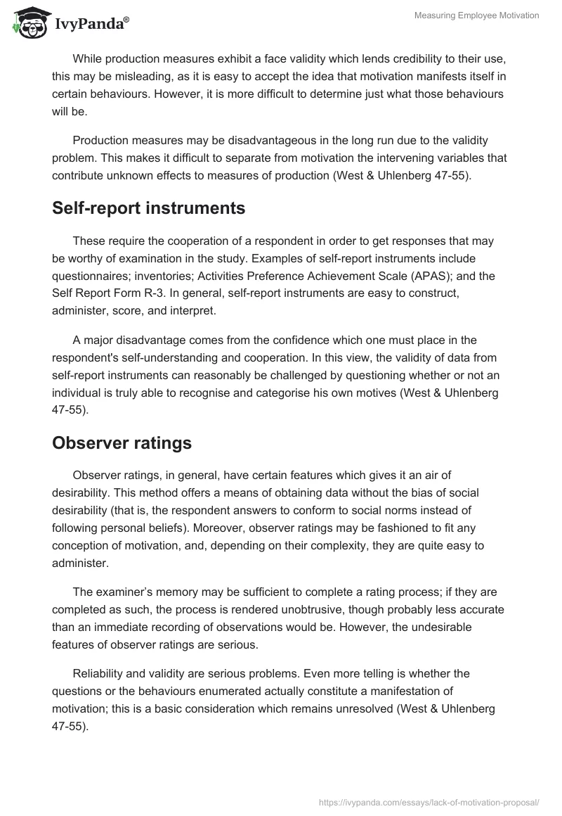 Measuring Employee Motivation. Page 2