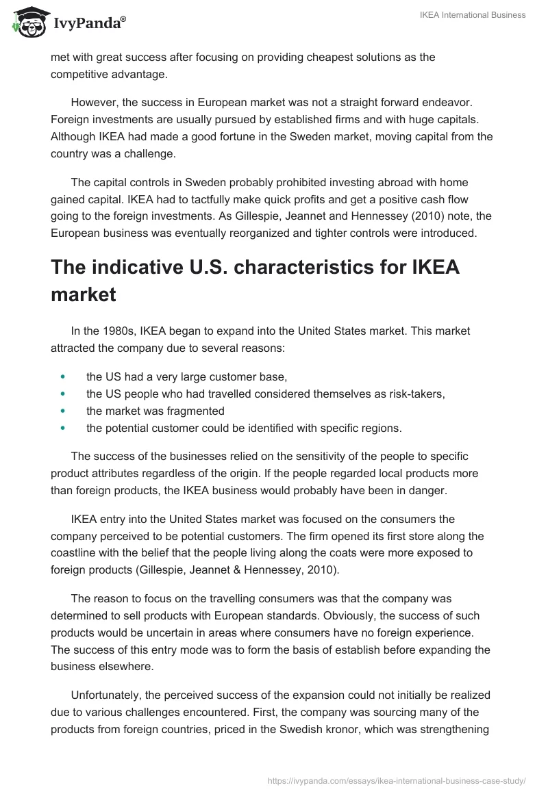 IKEA International Business. Page 4