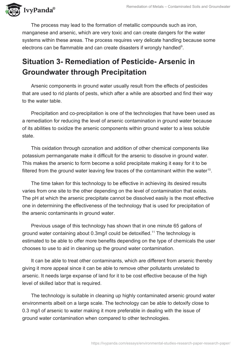 Remediation of Metals – Contaminated Soils and Groundwater. Page 4