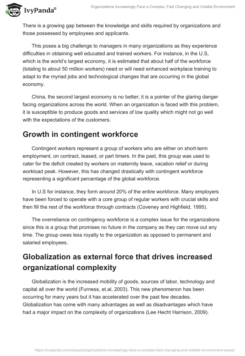 Organizations Increasingly Face a Complex, Fast Changing and Volatile Environment. Page 2