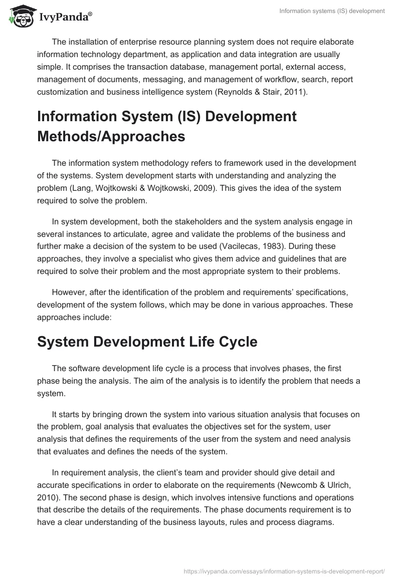 Information systems (IS) development. Page 3