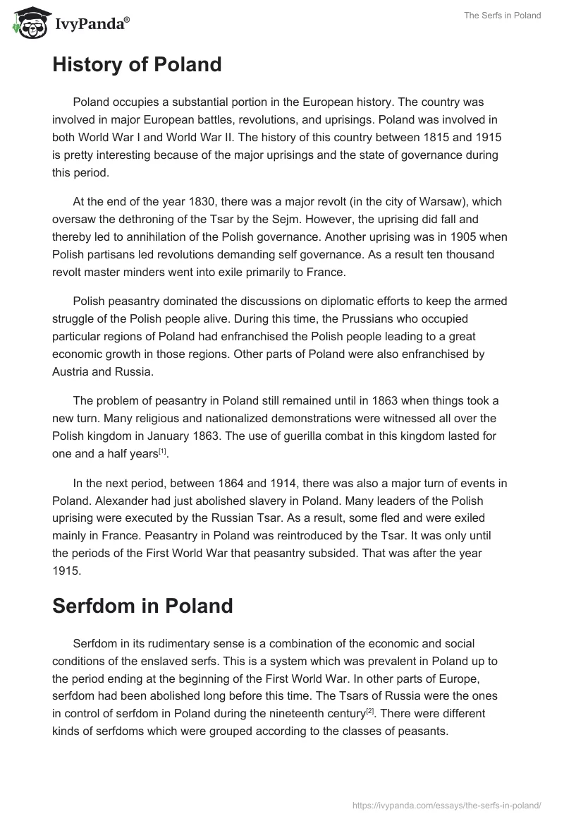 The Serfs in Poland. Page 2