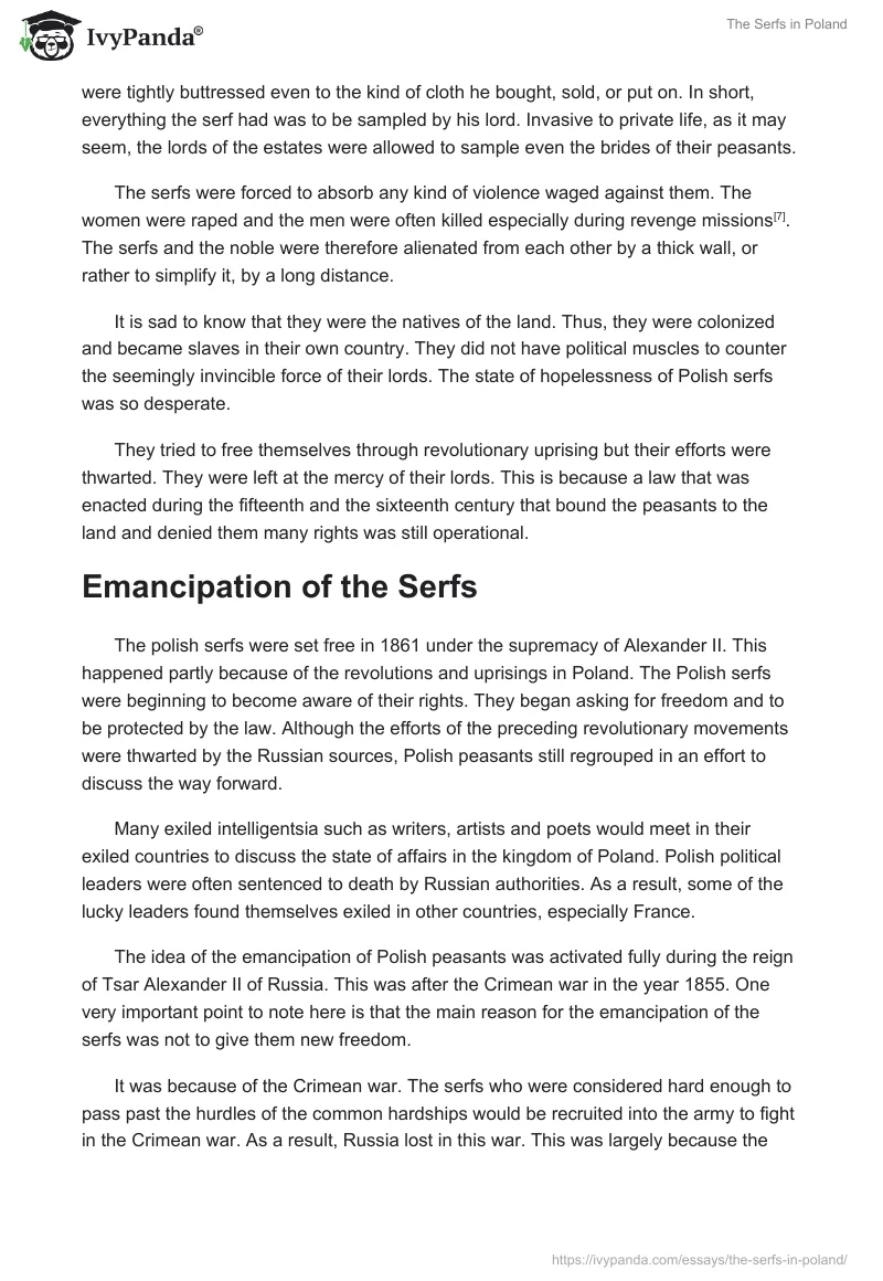 The Serfs in Poland. Page 5