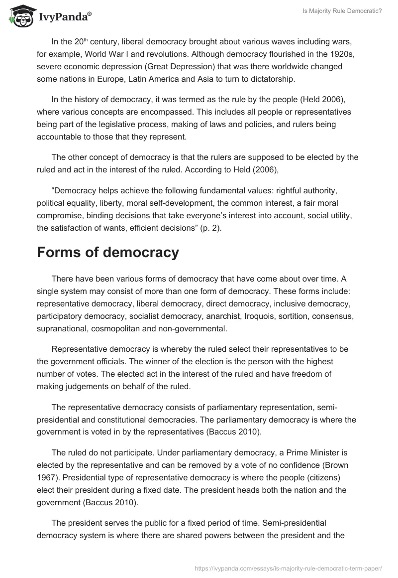 Is Majority Rule Democratic?. Page 2